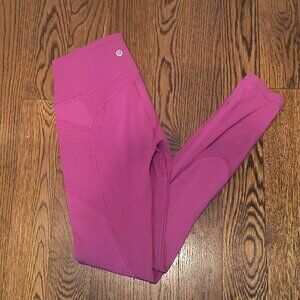 Bright Pink Lululemon All The Right Places Leggings